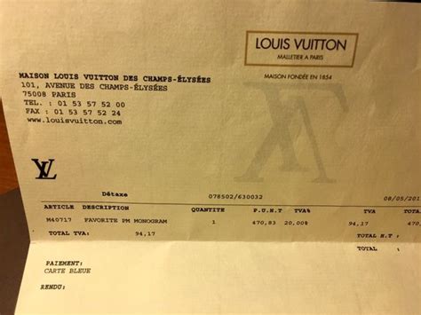 louis vuitton receipt template|authentic Louis Vuitton receipt.